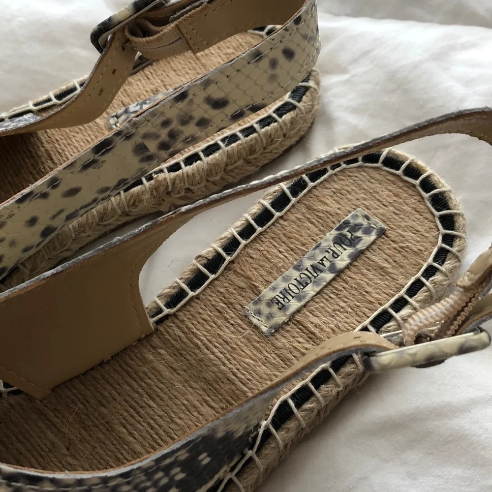 Pour La Victoire Snakeskin Espadrilles - Picture 3 of 6